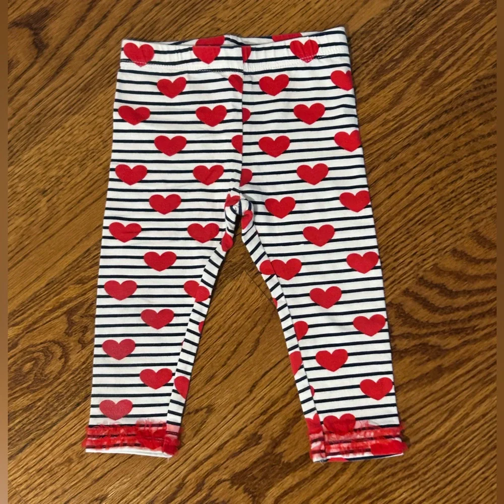 Koala Kids | Love and Hearts Navy and White Striped Matching Set - Picture 5 of 7